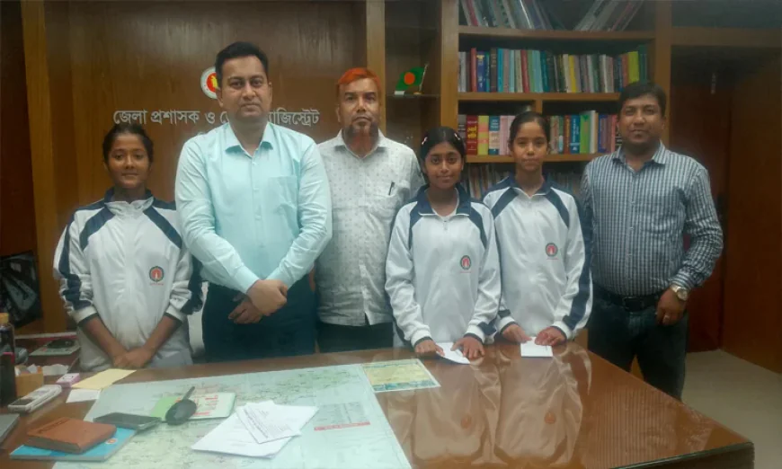 ‘নতুন কুঁড়ি-স্পোর্টসে’ শৈলকুপার তিন কিশোরীর সাফল্য