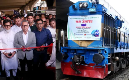 ঢাকা-গোপালগঞ্জ রুটে চালু হলো ‘অভিযাত্রী কমিউটার’ ট্রেন