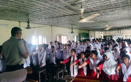 মাদকবিরোধী সচেতনতা বাড়াতে নেত্রকোণায় সভা ও কুইজ