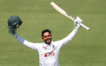 বিশেষ সেঞ্চুরি বাবা-মাকে উৎসর্গ করলেন তানজিদ