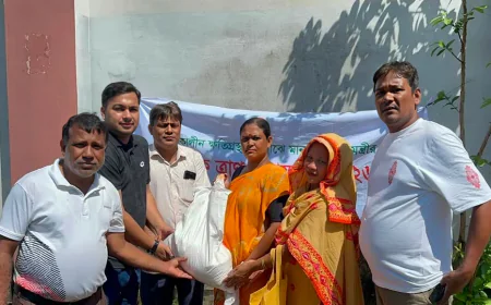 রাঙ্গামাটিতে দুর্যোগে ক্ষতিগ্রস্তদের খাদ্য সহায়তা প্রদান