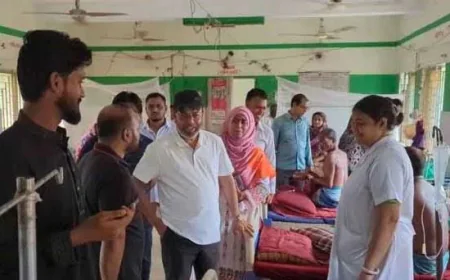 মোংলা উপজেলা স্বাস্থ্য কমপ্লেক্স পরিদর্শনে পরিবেশ প্রতিমন্ত্রী