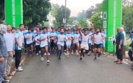 ঠাকুরগাঁওয়ে রাষ্ট্রপতিকে উৎসর্গ করে হাফ ম্যারাথন অনুষ্ঠিত হলো