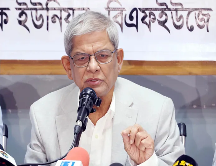 বিরোধী দলকে সঙ্গে নিয়েই সংসদে রাজনৈতিক সংকটের সমাধান সম্ভব: মির্জা ফখরুল