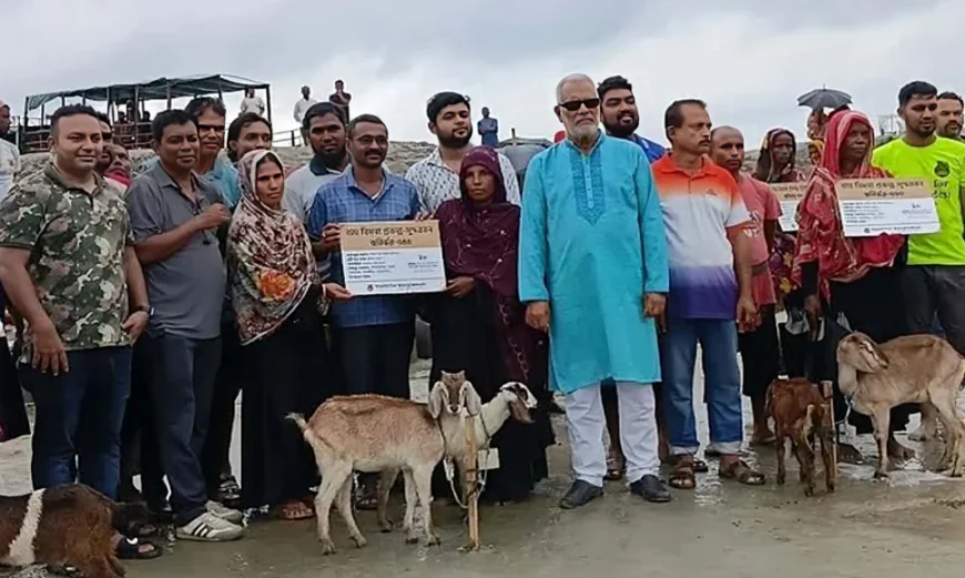 সাতক্ষীরায় বাঘের হামলায় স্বামীহারা ৩১ পরিবার পেল ছাগল