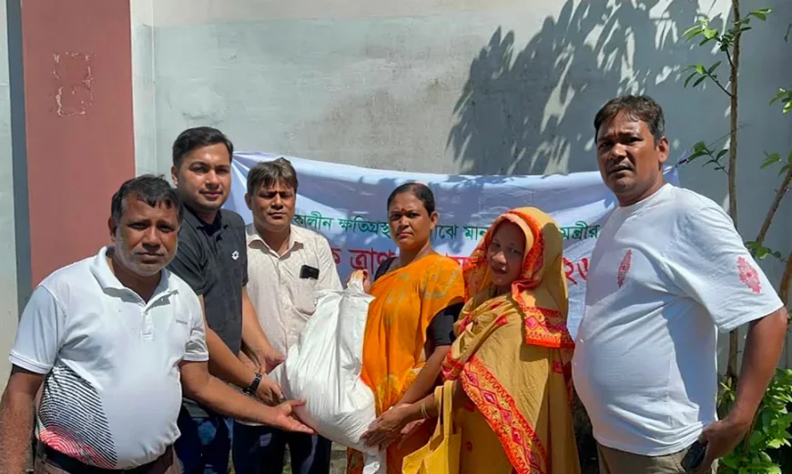 রাঙ্গামাটিতে দুর্যোগে ক্ষতিগ্রস্তদের খাদ্য সহায়তা প্রদান