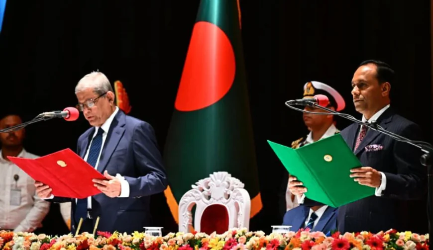 ২৩তম রাষ্ট্রপতি হিসেবে মির্জা ফখরুলের শপথ গ্রহণ