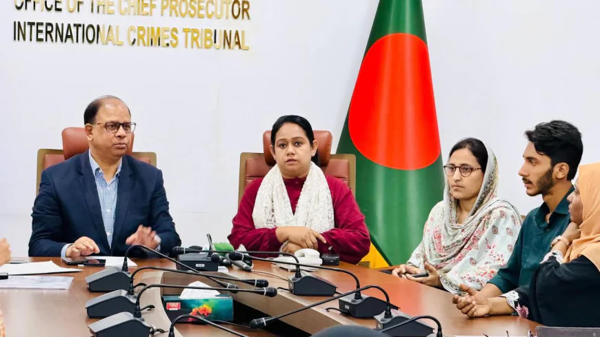 'মায়ের ডাক'-এর প্রতিনিধি দলের সাথে আন্তর্জাতিক অপরাধ ট্রাইব্যুনালের চিফ প্রসিকিউটরের সাক্ষাৎ
