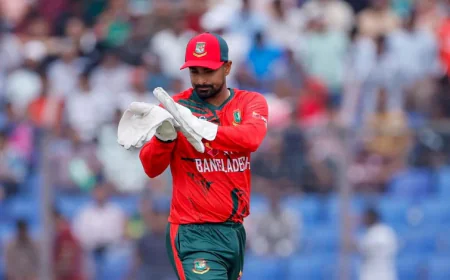এশিয়ান গেমসে বাংলাদেশের অধিনায়ক লিটন