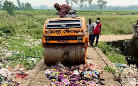 হিলি কাস্টমসে প্রায় ১০ লাখ টাকার বাজেয়াপ্ত ও মেয়াদোত্তীর্ণ পণ্য ধ্বংস করা হয়েছে