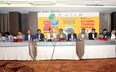 বুধবার শুরু হচ্ছে তিন দিনের এশিয়ান ট্যুরিজম ফেয়ার ২০২৬