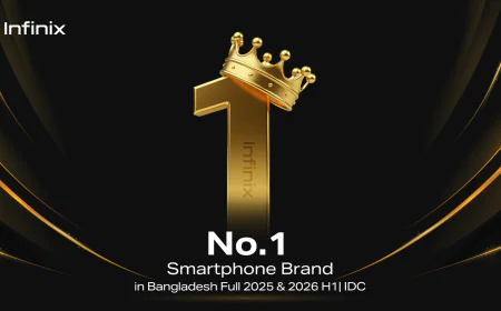 আইডিসি রিপোর্টে দেশের ১ নম্বর স্মার্টফোন ব্র্যান্ড ইনফিনিক্স