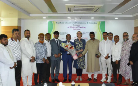 রাজশাহী চেম্বার নেতাদের সঙ্গে ব্রিটিশ হাইকমিশনারের সাক্ষাৎ