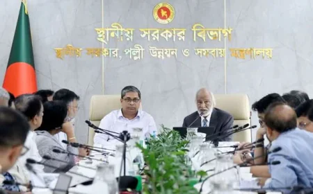 ঢাকার যানজট, ডেঙ্গু ও জলাবদ্ধতা নিরসনে পদক্ষেপের নির্দেশ এলজিআরডি মন্ত্রীর