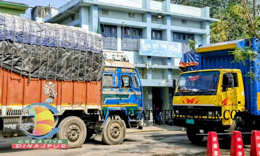 হিলি স্থলবন্দরে আমদানি রপ্তানি কার্যক্রম পুনরায় শুরু