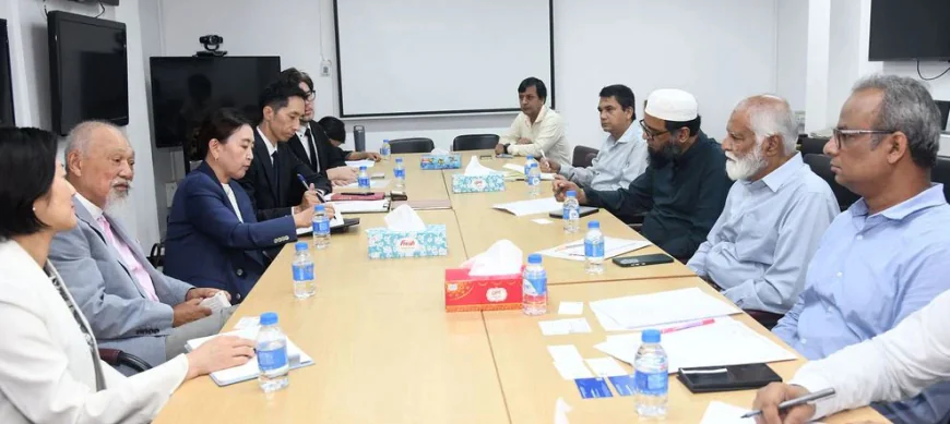 জাপানের প্রতিনিধিদলের সঙ্গে দুর্যোগ ব্যবস্থাপনা প্রতিমন্ত্রীর বৈঠক