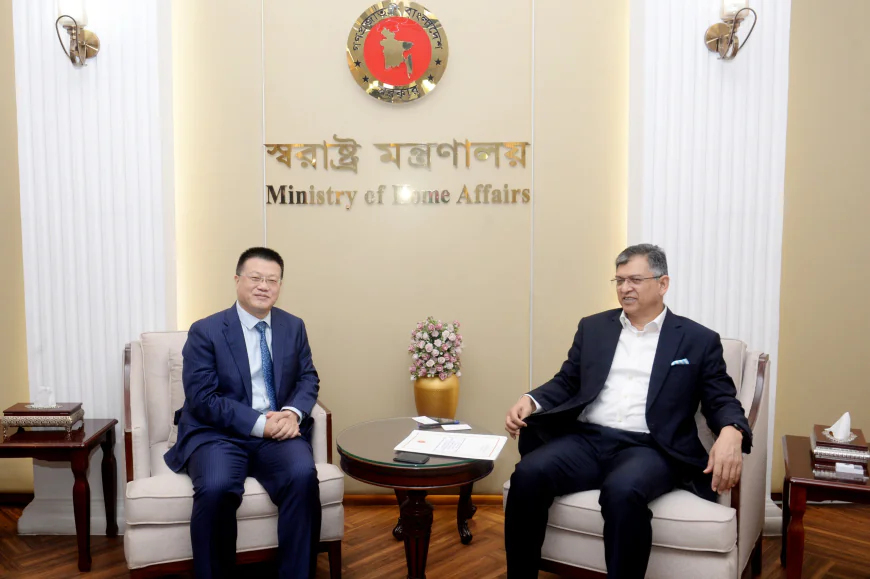 স্বরাষ্ট্রমন্ত্রীর সঙ্গে বিদায়ী চীনা রাষ্ট্রদূতের সাক্ষাৎ