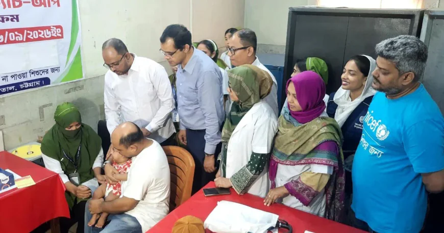 হামের প্রাদুর্ভাব ঠেকাতে চট্টগ্রামে টিকাদান ক্যাম্পেইন শুরু