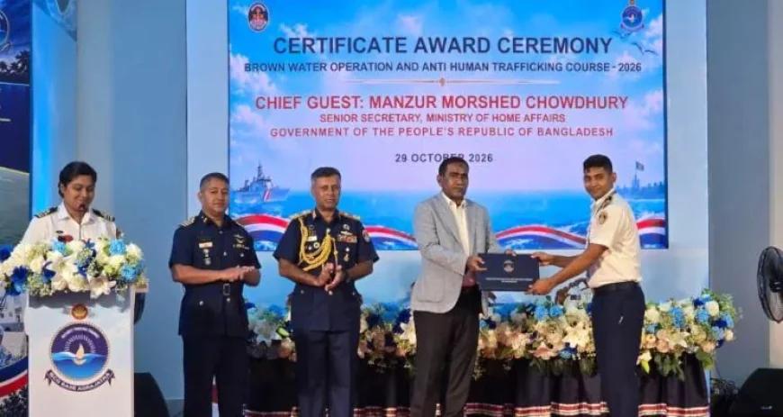 পটুয়াখালীতে কোস্ট গার্ডের আন্তর্জাতিক প্রশিক্ষণ শেষ হয়েছে